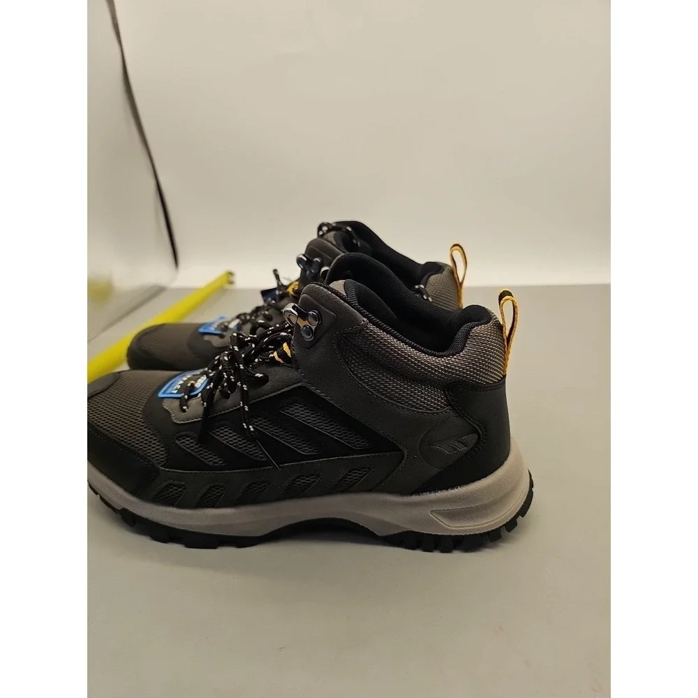 Men's Hiking Boots Size 9.5 Hi-Tec Dark Grey‎ Crest Mid Top Work Lightweight New